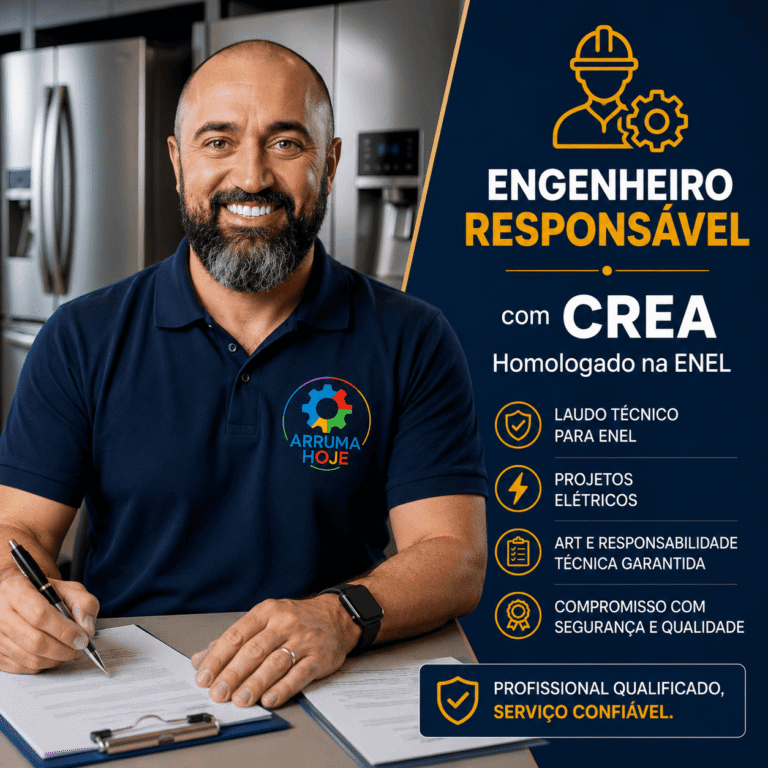 Engenheiro responsável da Arruma Hoje